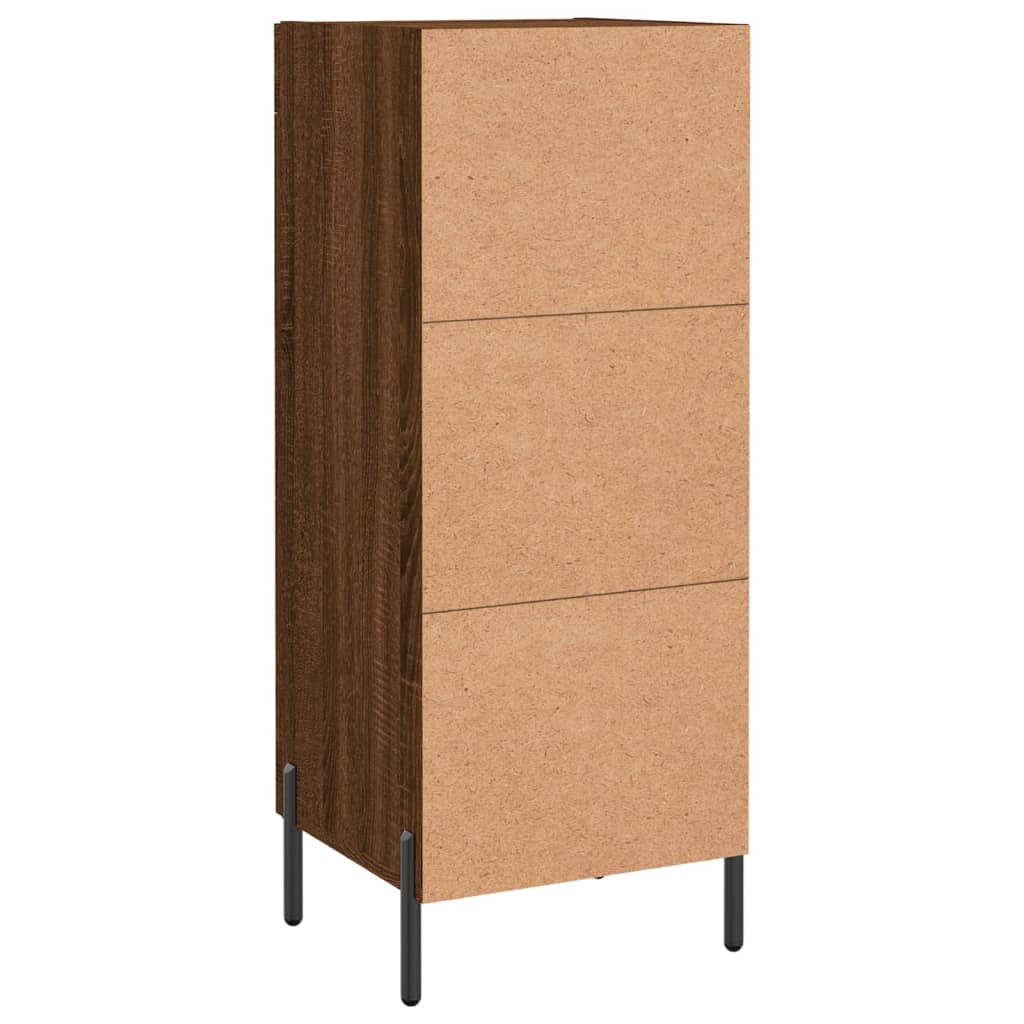 Dressoir 34,5x34x90 cm bewerkt hout bruin eikenkleur is nu te koop bij PeponiXL, paradijselijk wonen!
