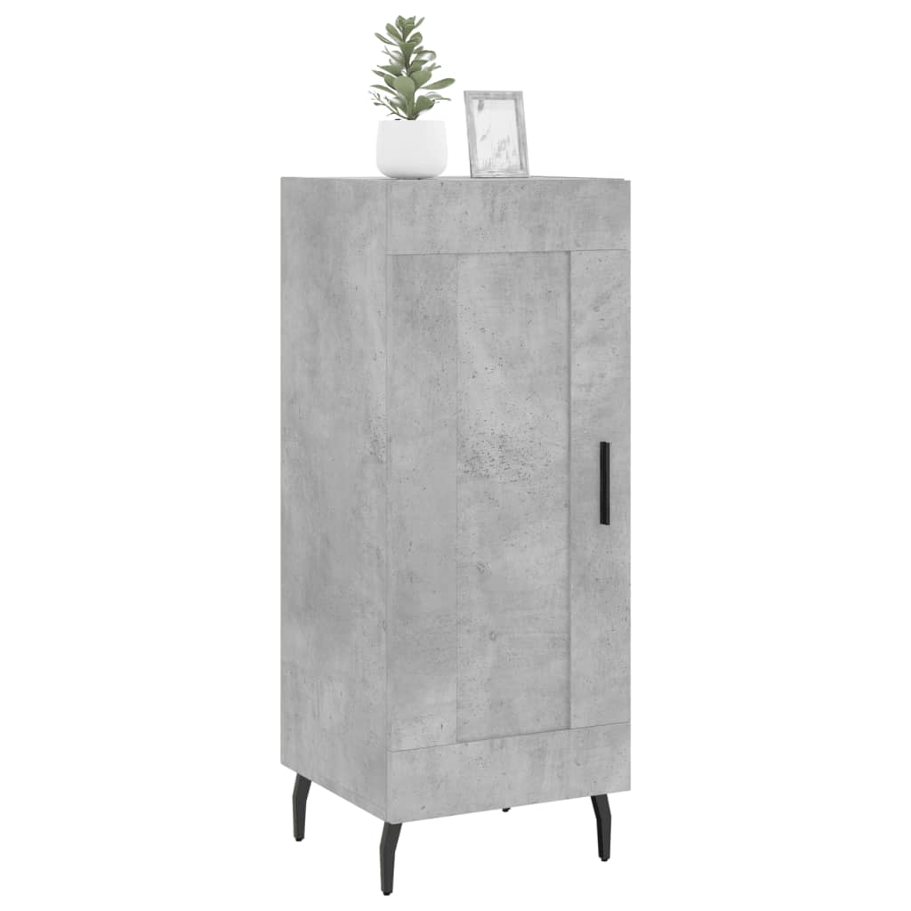Dressoir 34,5x34x90 cm bewerkt hout betongrijs is nu te koop bij PeponiXL, paradijselijk wonen!
