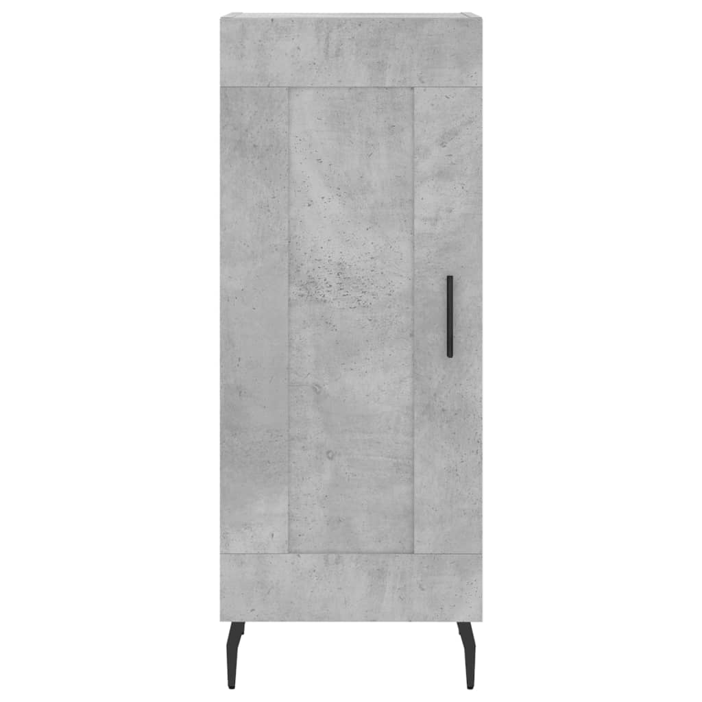 Dressoir 34,5x34x90 cm bewerkt hout betongrijs is nu te koop bij PeponiXL, paradijselijk wonen!