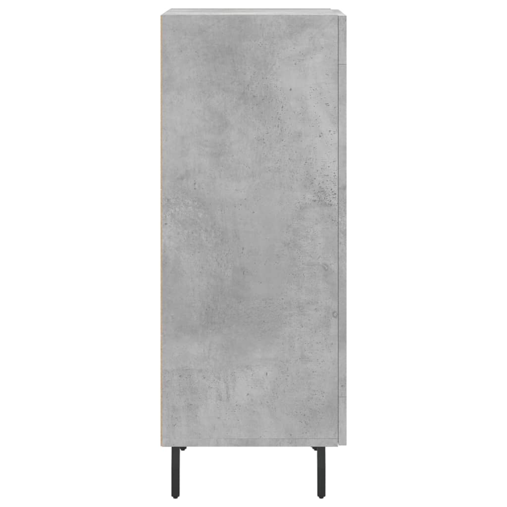 Dressoir 34,5x34x90 cm bewerkt hout betongrijs is nu te koop bij PeponiXL, paradijselijk wonen!