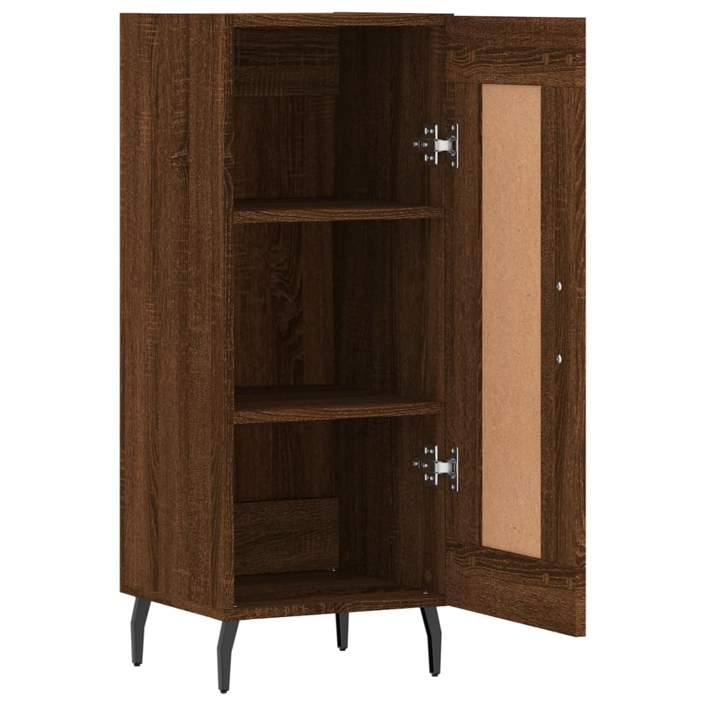 Dressoir 34,5x34x90 cm bewerkt hout bruin eikenkleur is nu te koop bij PeponiXL, paradijselijk wonen!