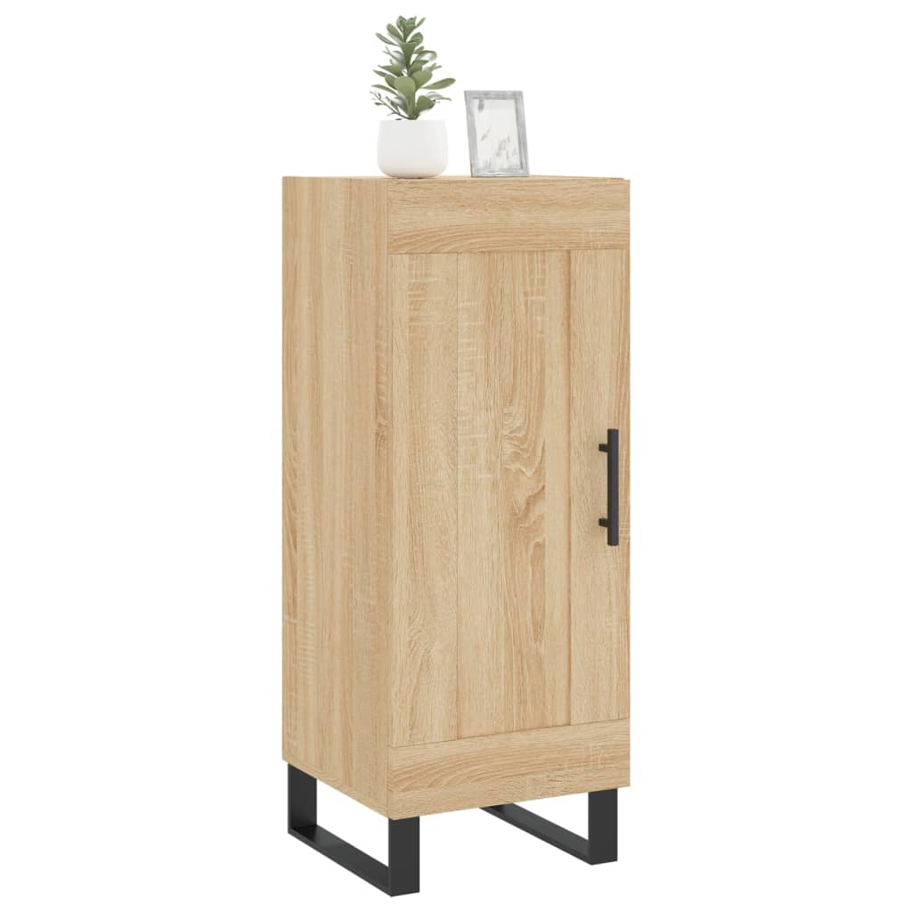 Dressoir 34,5x34x90 cm bewerkt hout sonoma eiken is nu te koop bij PeponiXL, paradijselijk wonen!