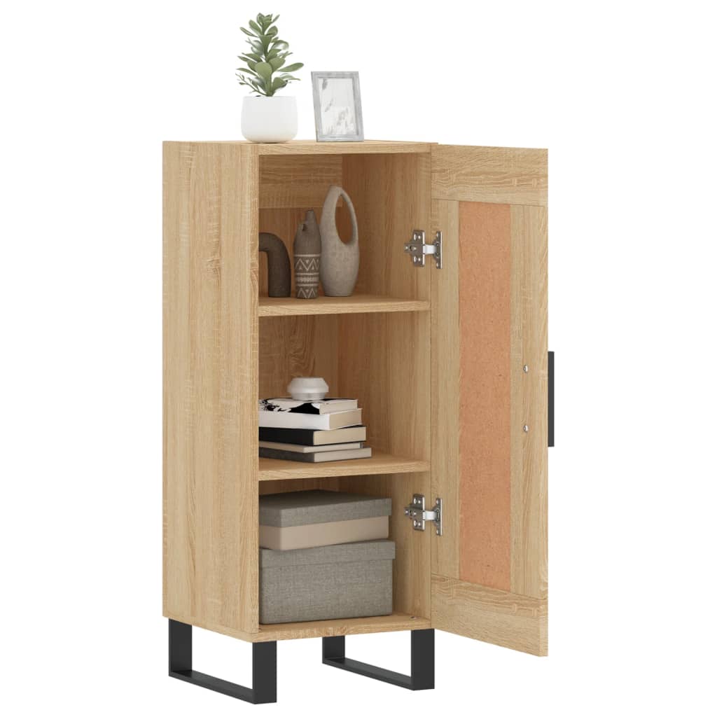 Dressoir 34,5x34x90 cm bewerkt hout sonoma eiken is nu te koop bij PeponiXL, paradijselijk wonen!