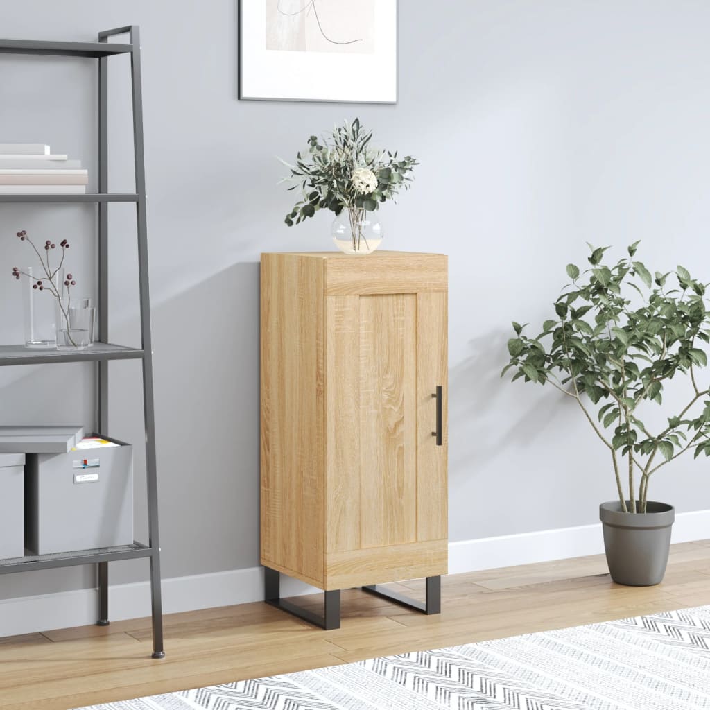 Dressoir 34,5x34x90 cm bewerkt hout sonoma eiken is nu te koop bij PeponiXL, paradijselijk wonen!