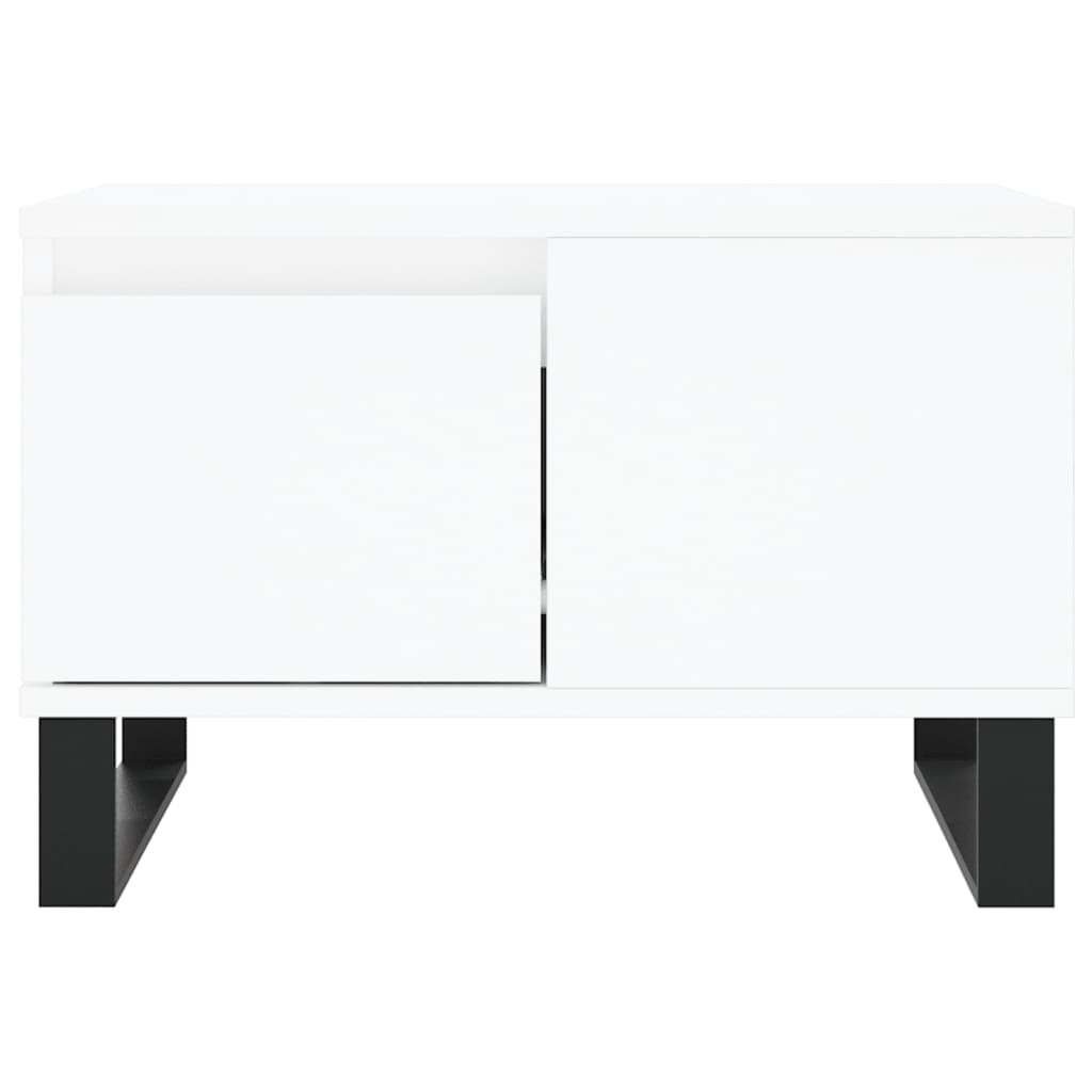 Salontafel 55x55x36,5 cm bewerkt hout wit is nu te koop bij PeponiXL, paradijselijk wonen!