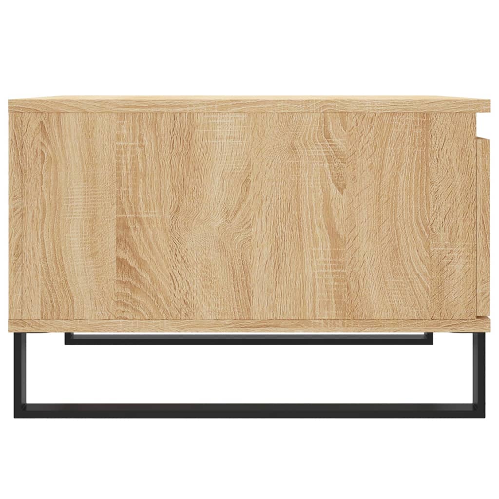 Salontafel 55x55x36,5 cm bewerkt hout sonoma eikenkleurig is nu te koop bij PeponiXL, paradijselijk wonen!