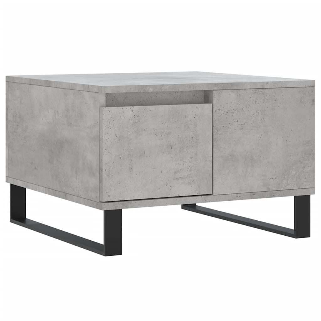 Salontafel 55x55x36,5 cm bewerkt hout betongrijs is nu te koop bij PeponiXL, paradijselijk wonen!