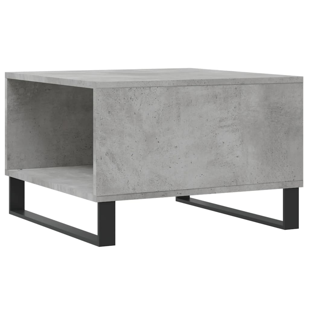Salontafel 55x55x36,5 cm bewerkt hout betongrijs is nu te koop bij PeponiXL, paradijselijk wonen!