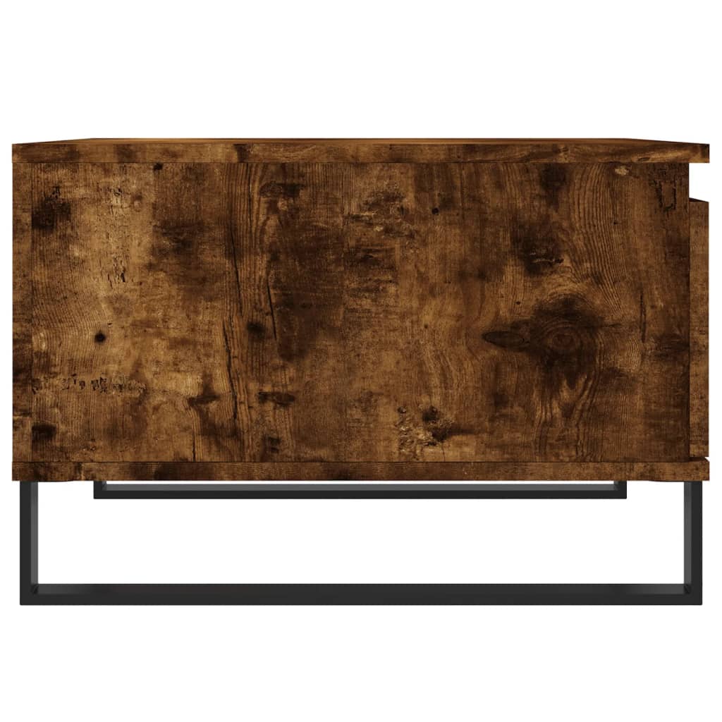 Salontafel 55x55x36,5 cm bewerkt hout gerookt eikenkleurig is nu te koop bij PeponiXL, paradijselijk wonen!
