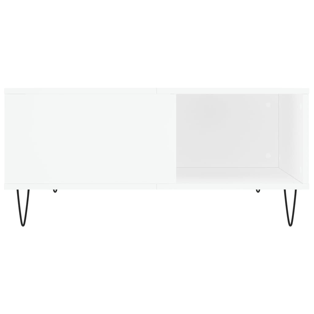 Salontafel 80x80x36,5 cm bewerkt hout wit is nu te koop bij PeponiXL, paradijselijk wonen!