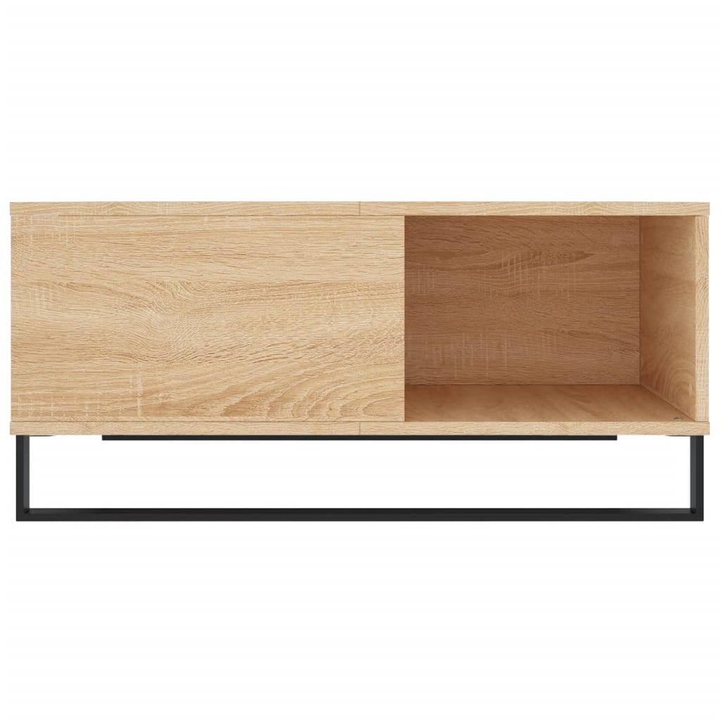 Salontafel 80x80x36,5 cm bewerkt hout sonoma eikenkleurig is nu te koop bij PeponiXL, paradijselijk wonen!