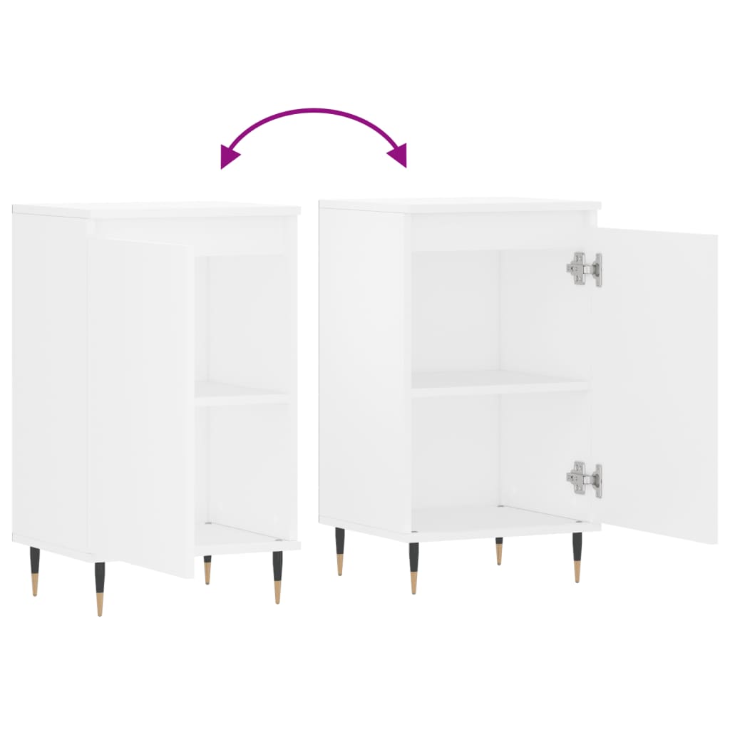 Dressoir 40x35x70 cm bewerkt hout wit is nu te koop bij PeponiXL, paradijselijk wonen!