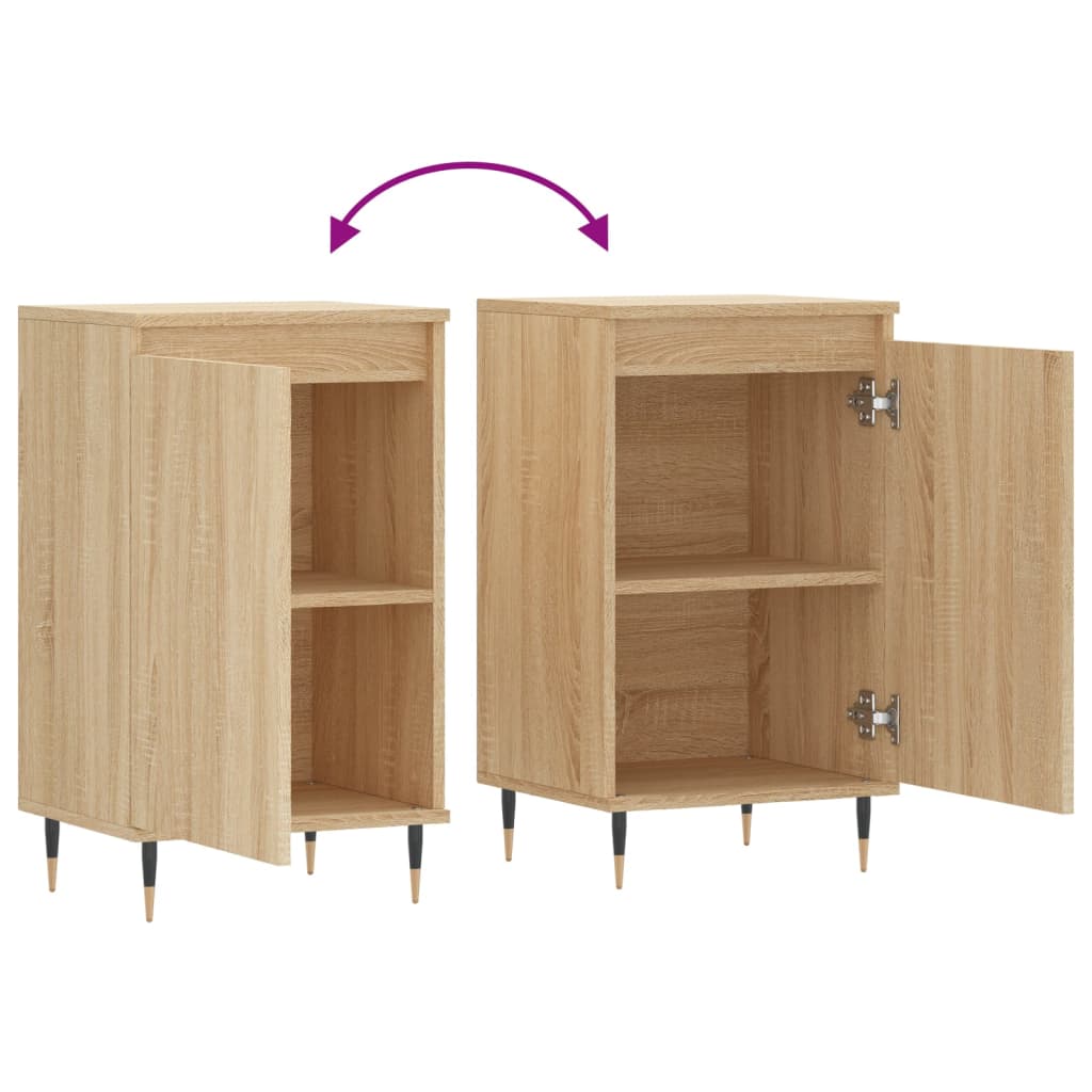 Dressoir 40x35x70 cm bewerkt hout sonoma eikenkleurig is nu te koop bij PeponiXL, paradijselijk wonen!