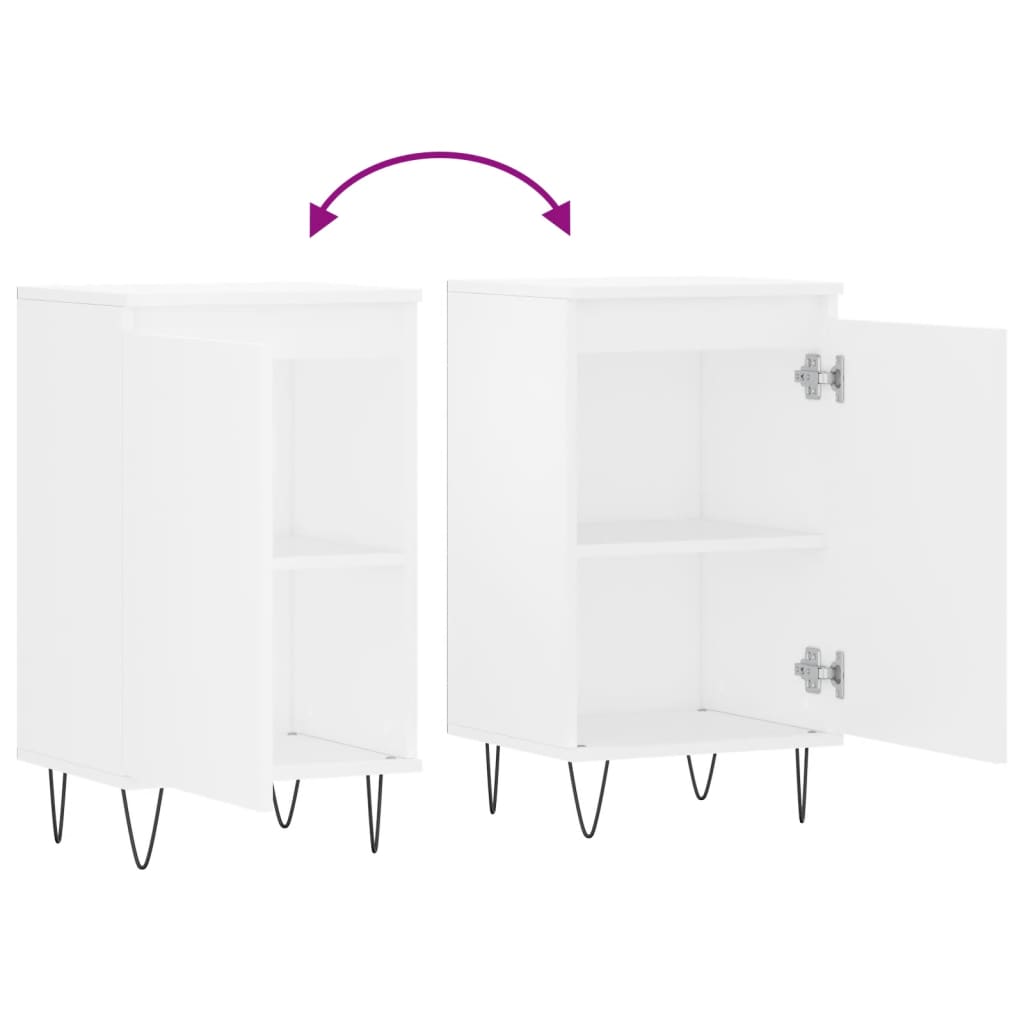 Dressoir 40x35x70 cm bewerkt hout wit is nu te koop bij PeponiXL, paradijselijk wonen!