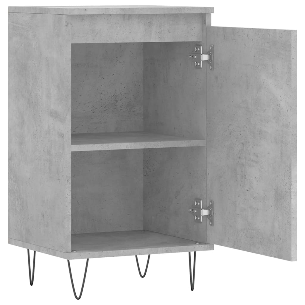 Dressoir 40x35x70 cm bewerkt hout betongrijs is nu te koop bij PeponiXL, paradijselijk wonen!