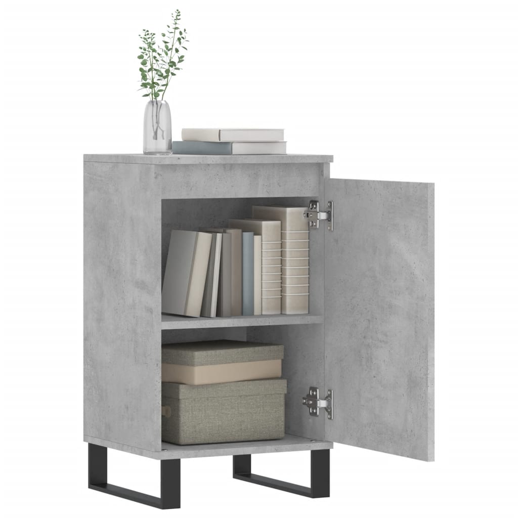 Dressoir 40x35x70 cm bewerkt hout betongrijs is nu te koop bij PeponiXL, paradijselijk wonen!