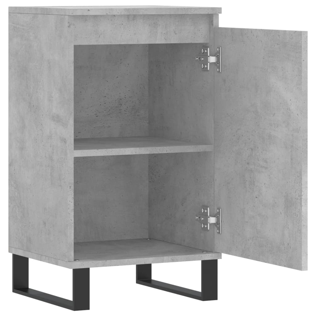Dressoir 40x35x70 cm bewerkt hout betongrijs is nu te koop bij PeponiXL, paradijselijk wonen!