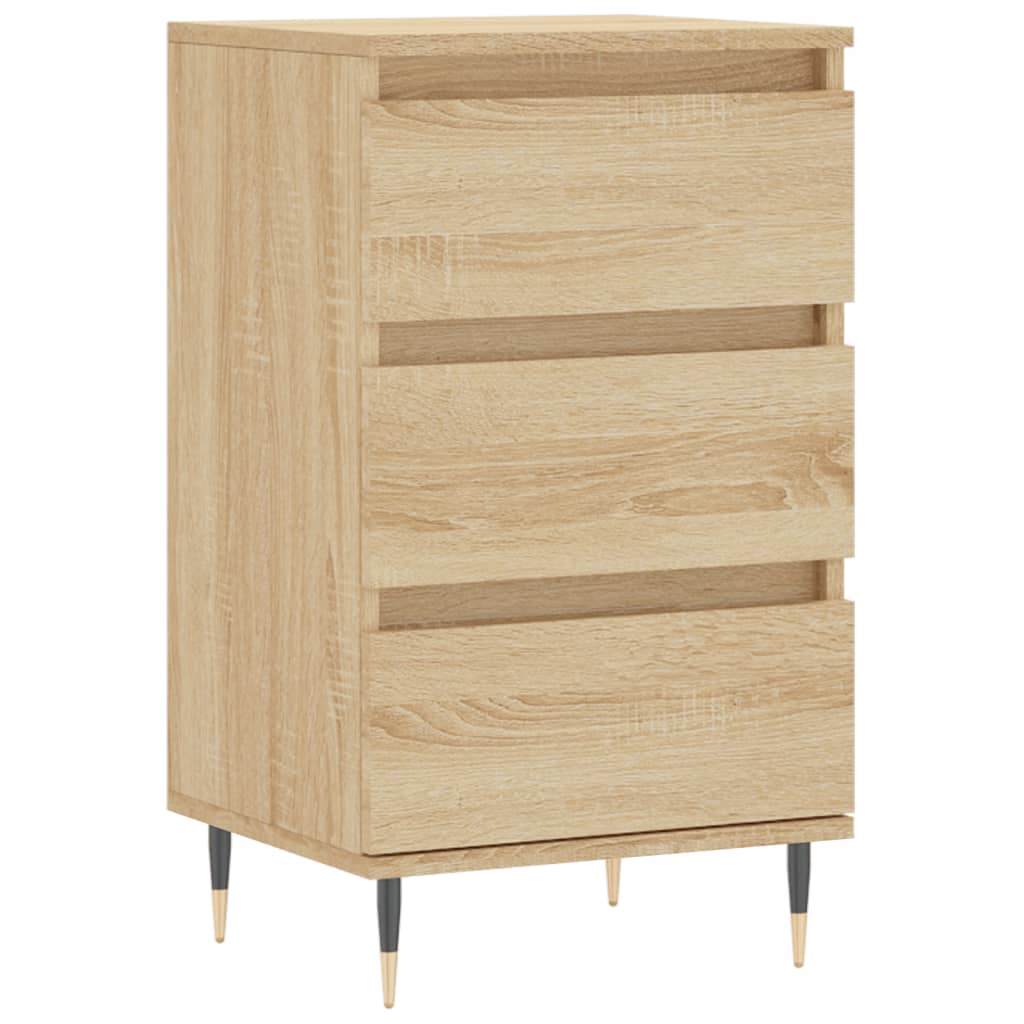 Dressoir 40x35x70 cm bewerkt hout sonoma eikenkleurig is nu te koop bij PeponiXL, paradijselijk wonen!
