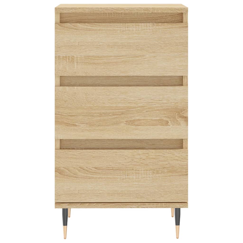 Dressoir 40x35x70 cm bewerkt hout sonoma eikenkleurig is nu te koop bij PeponiXL, paradijselijk wonen!