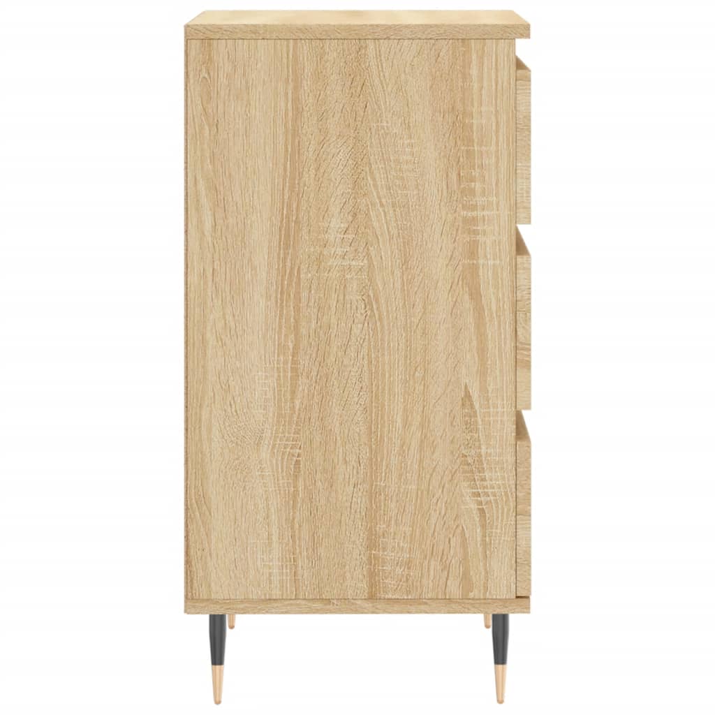 Dressoir 40x35x70 cm bewerkt hout sonoma eikenkleurig is nu te koop bij PeponiXL, paradijselijk wonen!