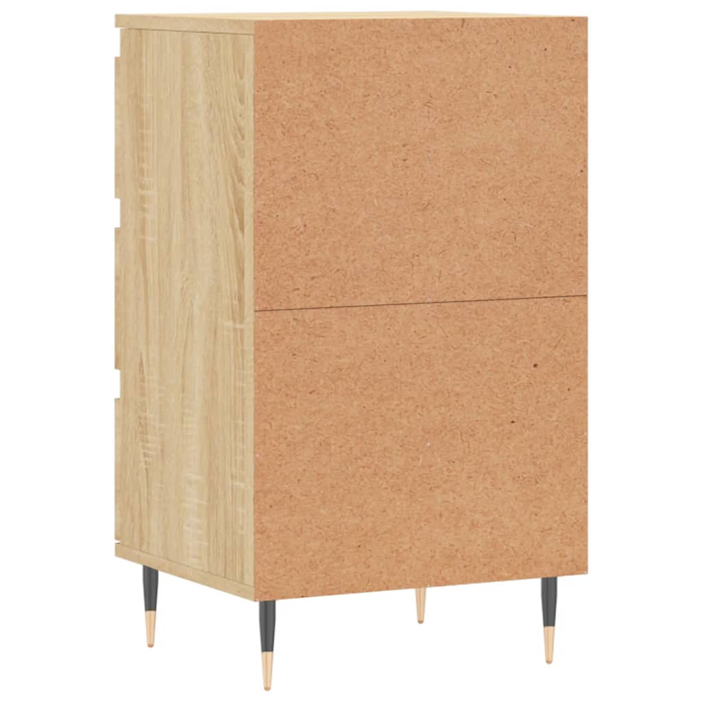 Dressoir 40x35x70 cm bewerkt hout sonoma eikenkleurig is nu te koop bij PeponiXL, paradijselijk wonen!