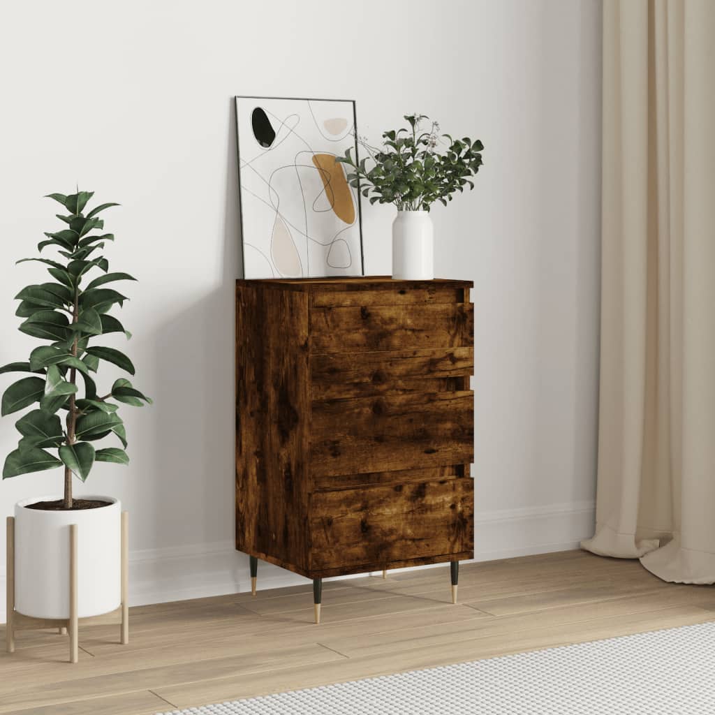 Dressoir 40x35x70 cm bewerkt hout gerookt eikenkleurig is nu te koop bij PeponiXL, paradijselijk wonen!