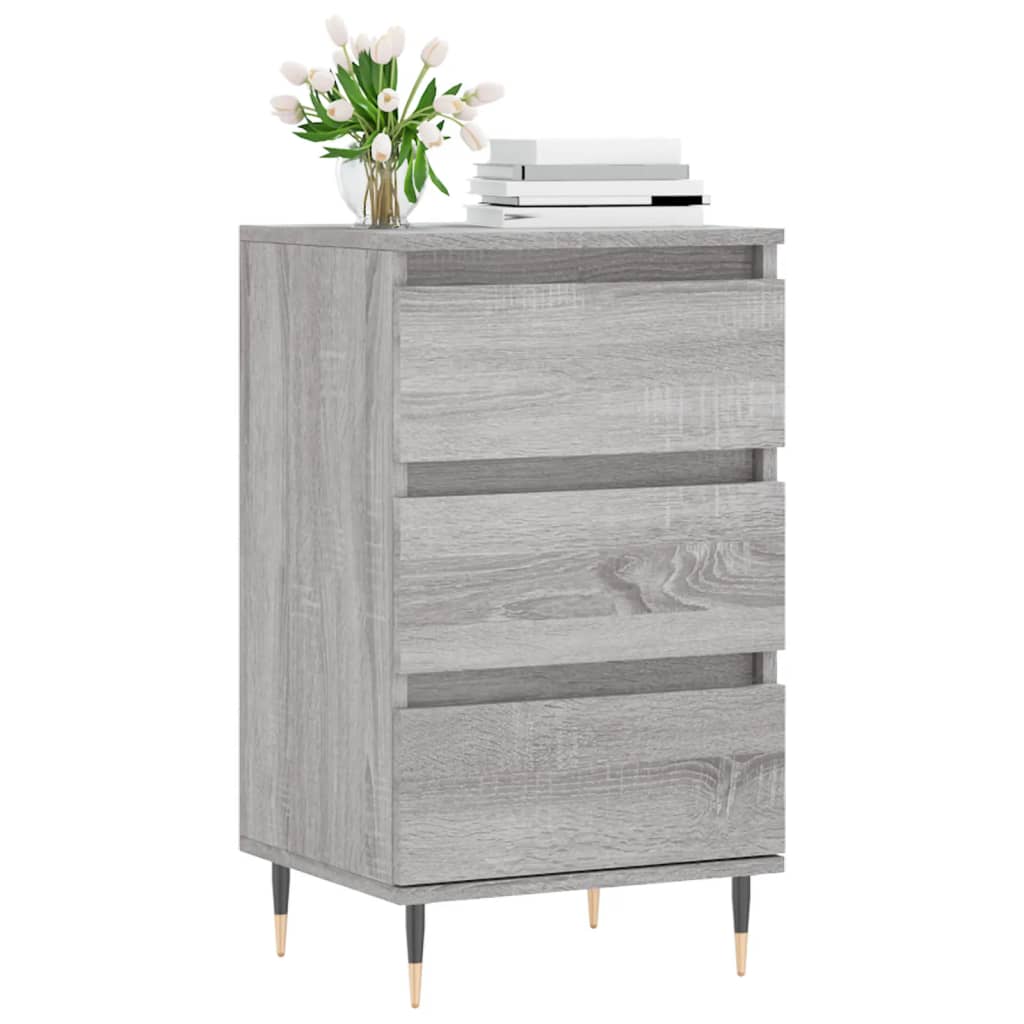 Dressoir 40x35x70 cm bewerkt hout grijs sonoma is nu te koop bij PeponiXL, paradijselijk wonen!