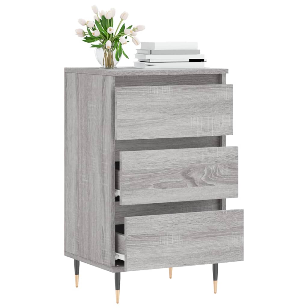 Dressoir 40x35x70 cm bewerkt hout grijs sonoma is nu te koop bij PeponiXL, paradijselijk wonen!