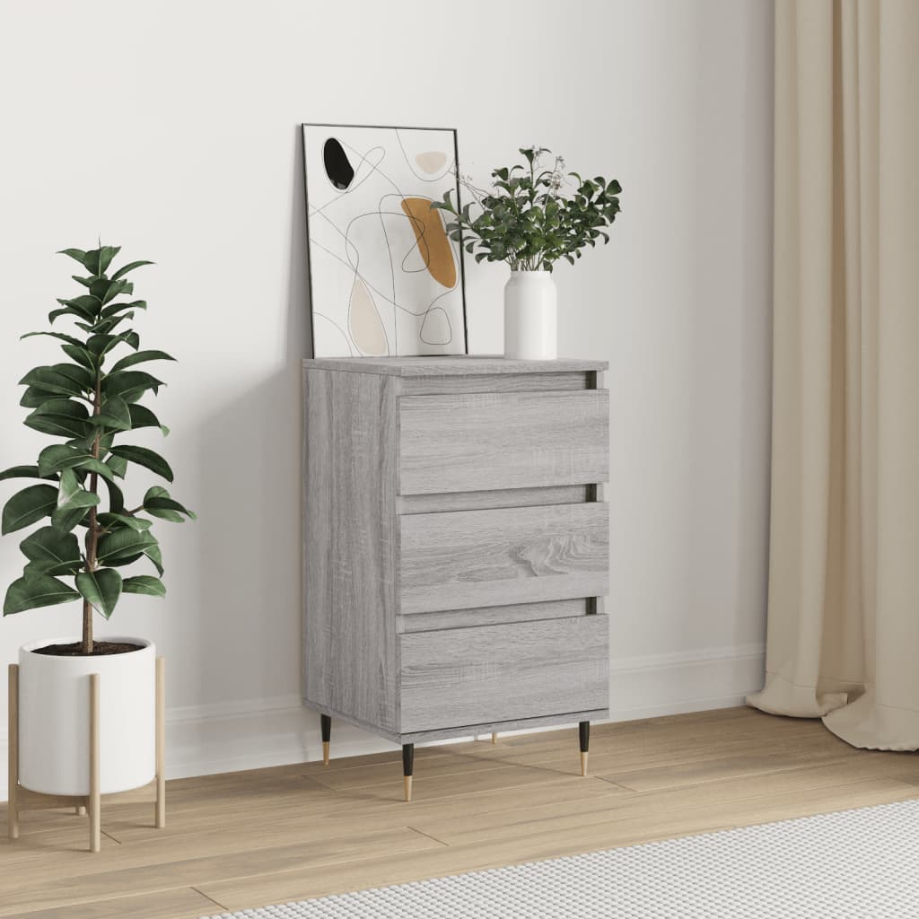 Dressoir 40x35x70 cm bewerkt hout grijs sonoma is nu te koop bij PeponiXL, paradijselijk wonen!