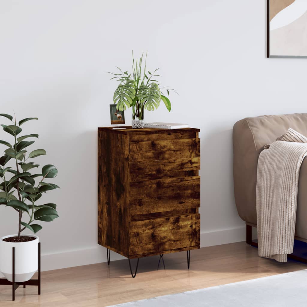Dressoir 40x35x70 cm bewerkt hout gerookt eikenkleurig is nu te koop bij PeponiXL, paradijselijk wonen!