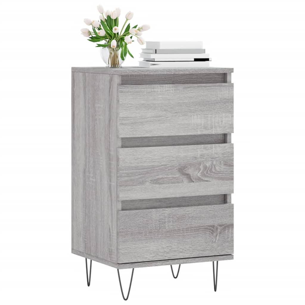 Dressoir 40x35x70 cm bewerkt hout grijs sonoma is nu te koop bij PeponiXL, paradijselijk wonen!