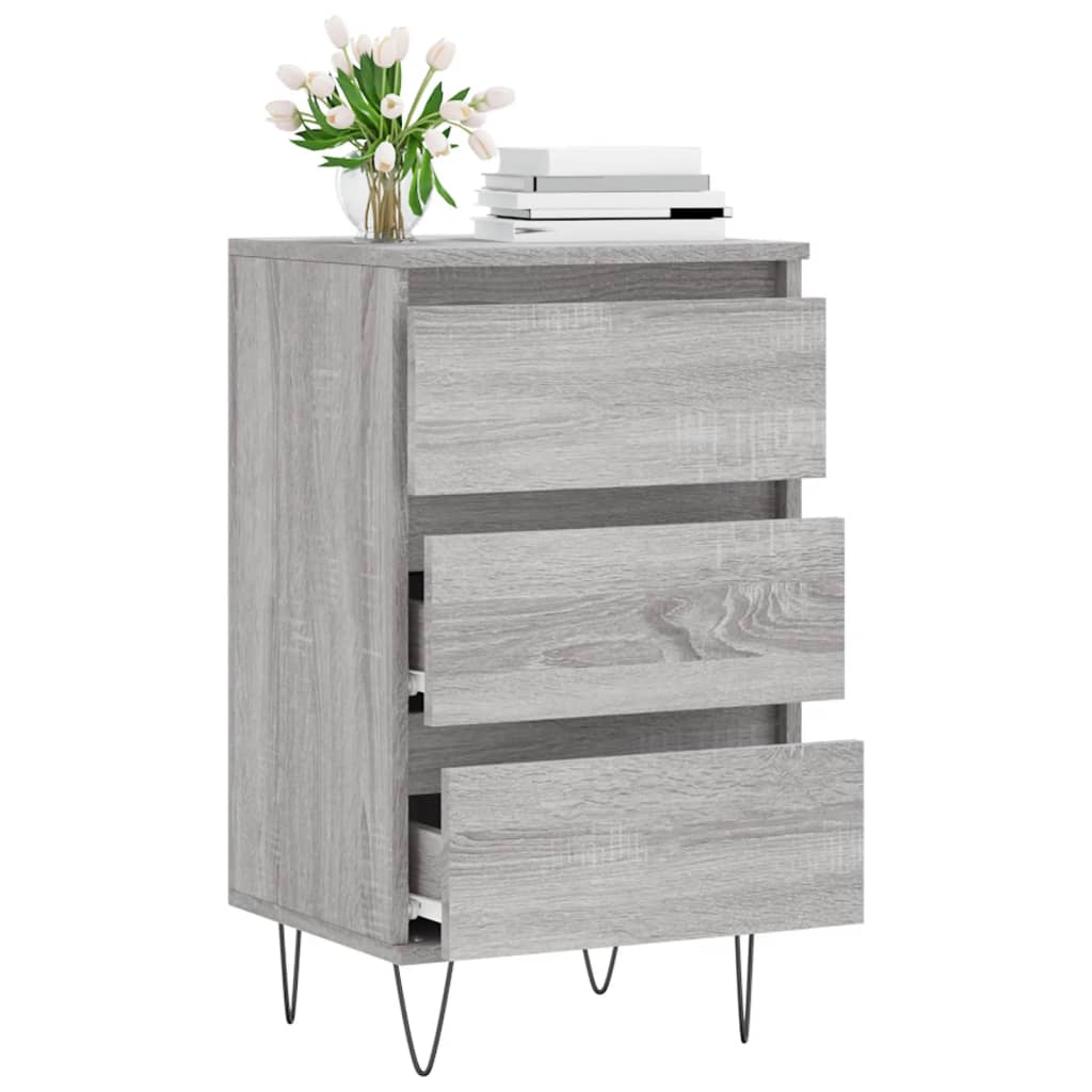 Dressoir 40x35x70 cm bewerkt hout grijs sonoma is nu te koop bij PeponiXL, paradijselijk wonen!
