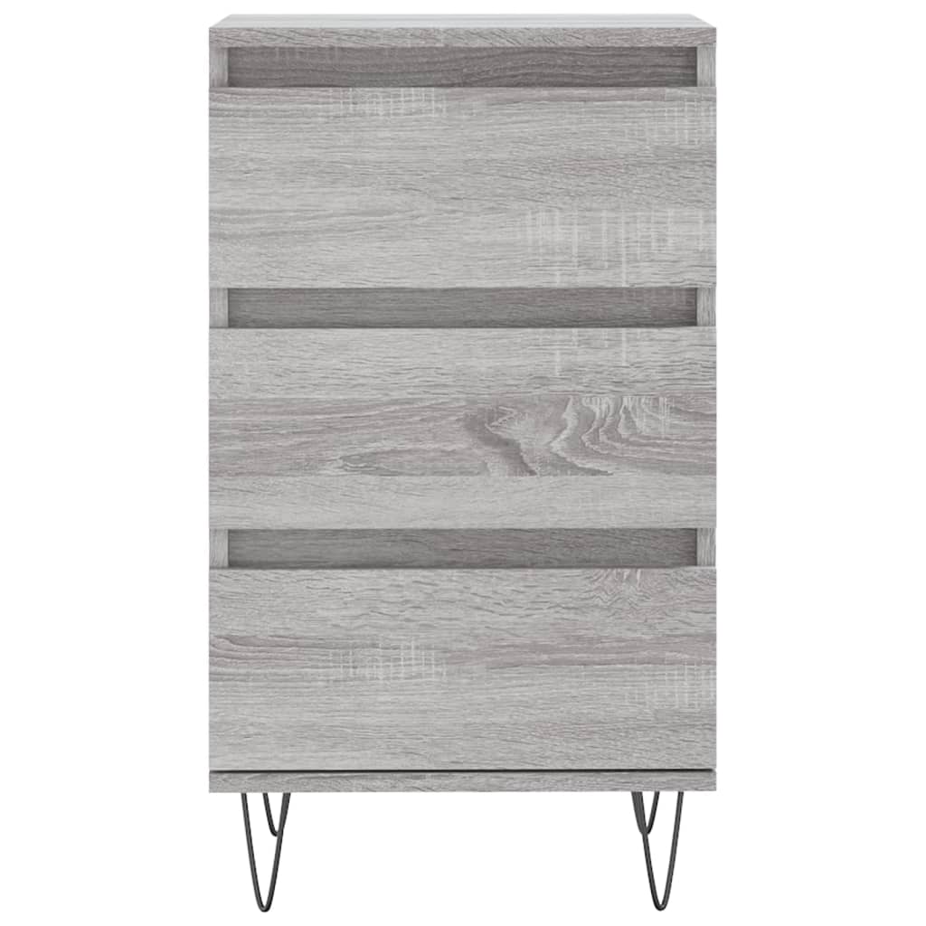 Dressoir 40x35x70 cm bewerkt hout grijs sonoma is nu te koop bij PeponiXL, paradijselijk wonen!
