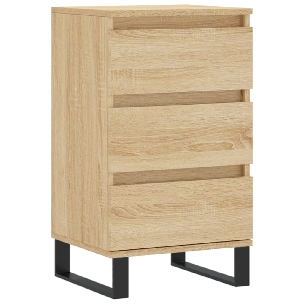 Dressoir 40x35x70 cm bewerkt hout sonoma eikenkleurig is nu te koop bij PeponiXL, paradijselijk wonen!