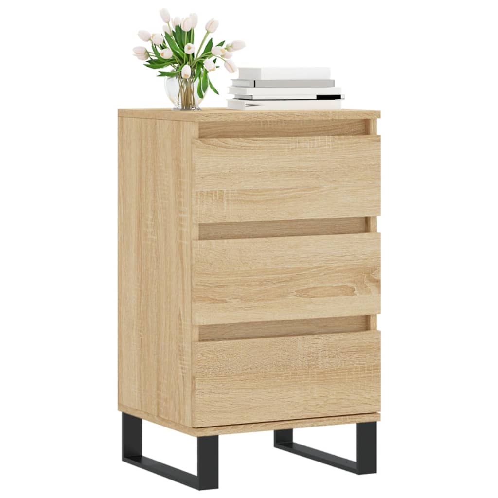 Dressoir 40x35x70 cm bewerkt hout sonoma eikenkleurig is nu te koop bij PeponiXL, paradijselijk wonen!