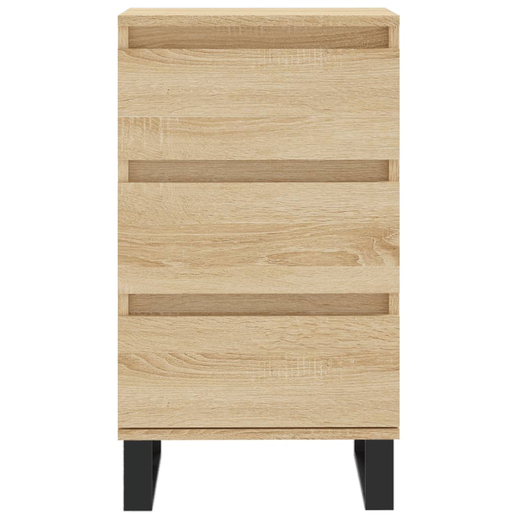 Dressoir 40x35x70 cm bewerkt hout sonoma eikenkleurig is nu te koop bij PeponiXL, paradijselijk wonen!