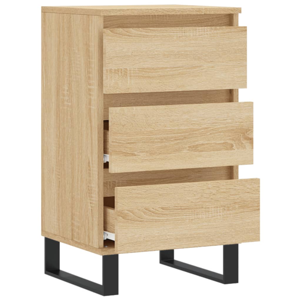 Dressoir 40x35x70 cm bewerkt hout sonoma eikenkleurig is nu te koop bij PeponiXL, paradijselijk wonen!