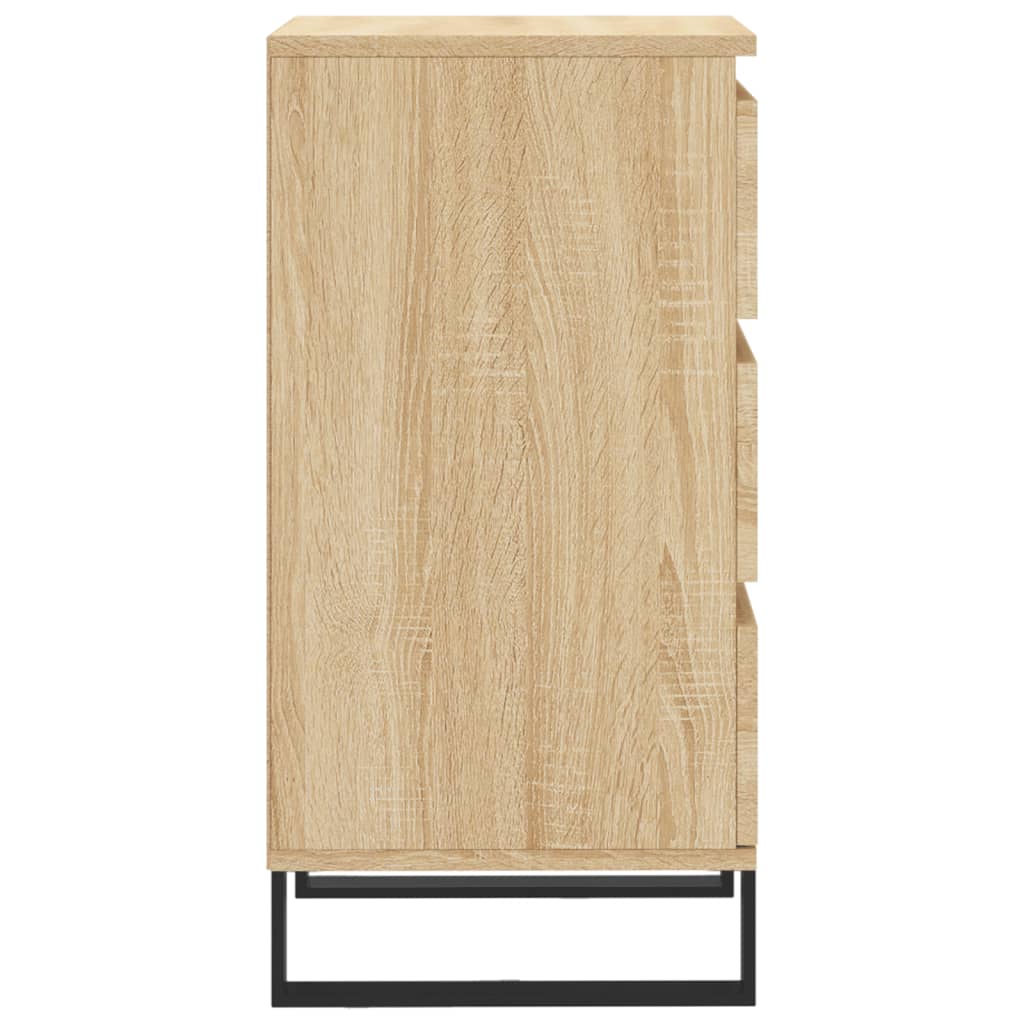 Dressoir 40x35x70 cm bewerkt hout sonoma eikenkleurig is nu te koop bij PeponiXL, paradijselijk wonen!