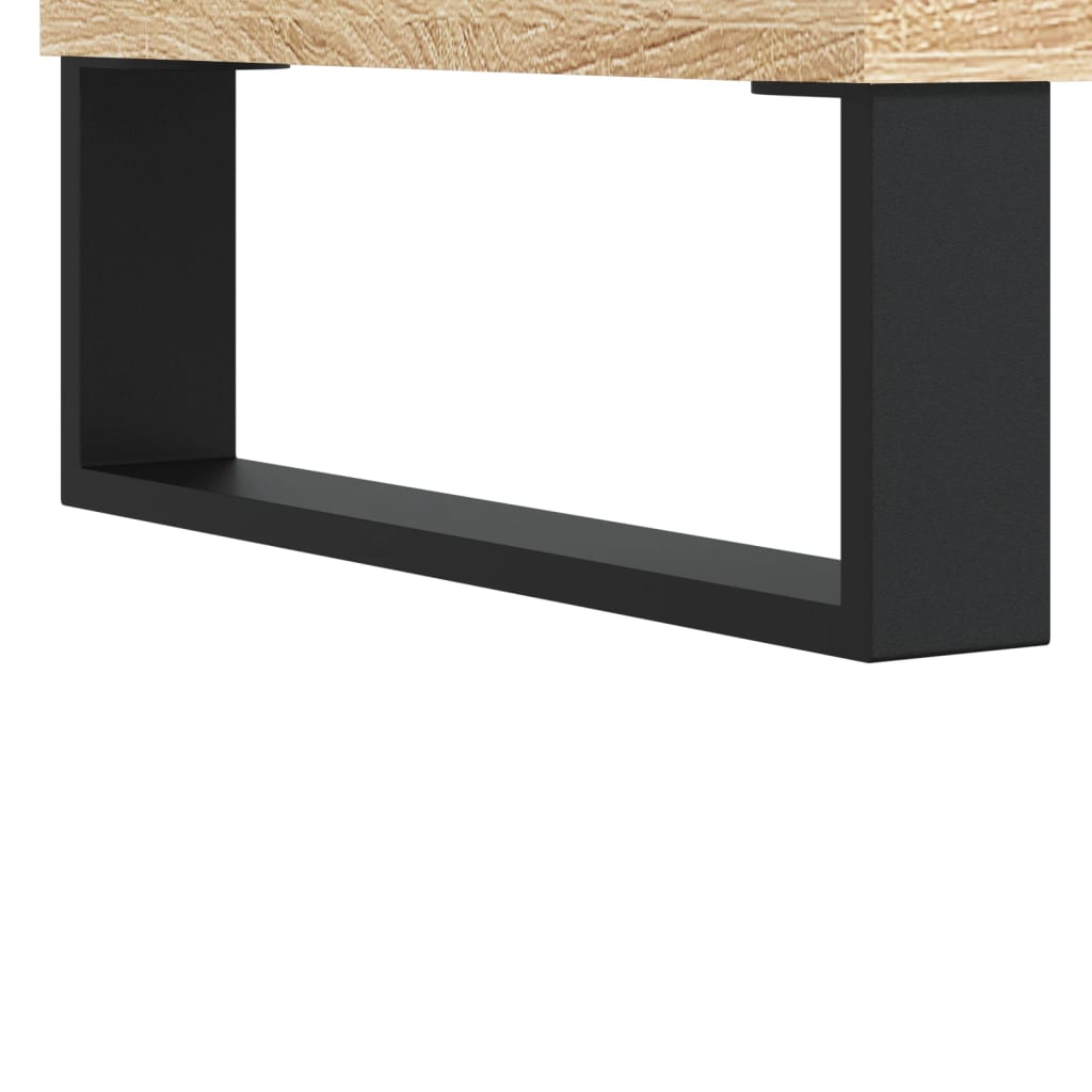 Dressoir 40x35x70 cm bewerkt hout sonoma eikenkleurig is nu te koop bij PeponiXL, paradijselijk wonen!