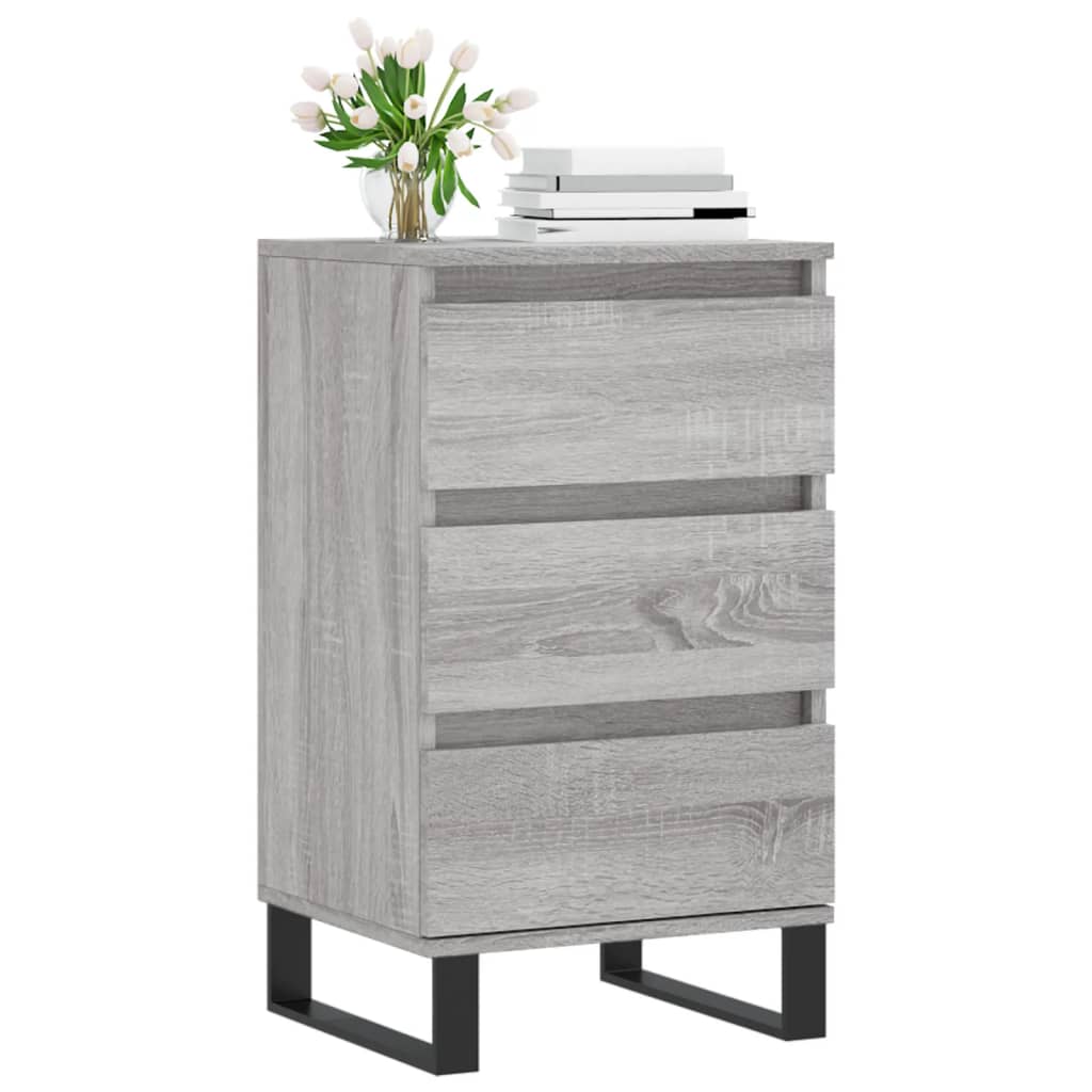 Dressoir 40x35x70 cm bewerkt hout grijs sonoma is nu te koop bij PeponiXL, paradijselijk wonen!