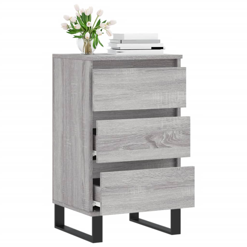 Dressoir 40x35x70 cm bewerkt hout grijs sonoma is nu te koop bij PeponiXL, paradijselijk wonen!