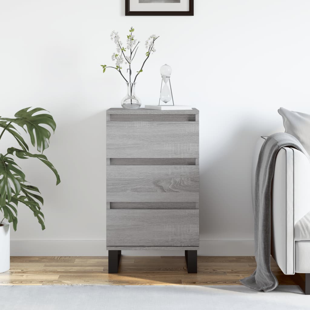 Dressoir 40x35x70 cm bewerkt hout grijs sonoma is nu te koop bij PeponiXL, paradijselijk wonen!