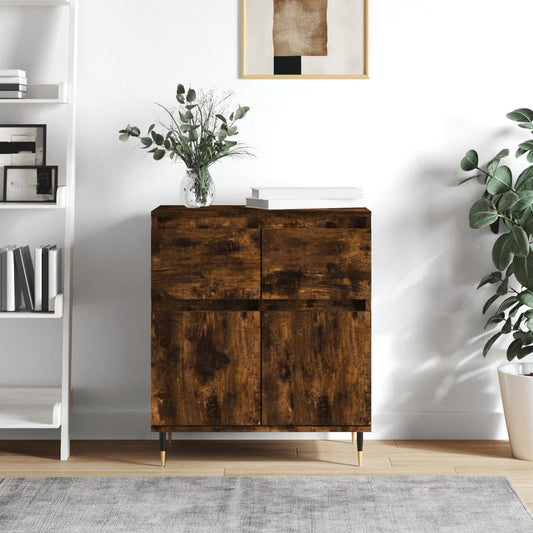 Dressoir 60x35x70 cm bewerkt hout gerookt eikenkleurig is nu te koop bij PeponiXL, paradijselijk wonen!