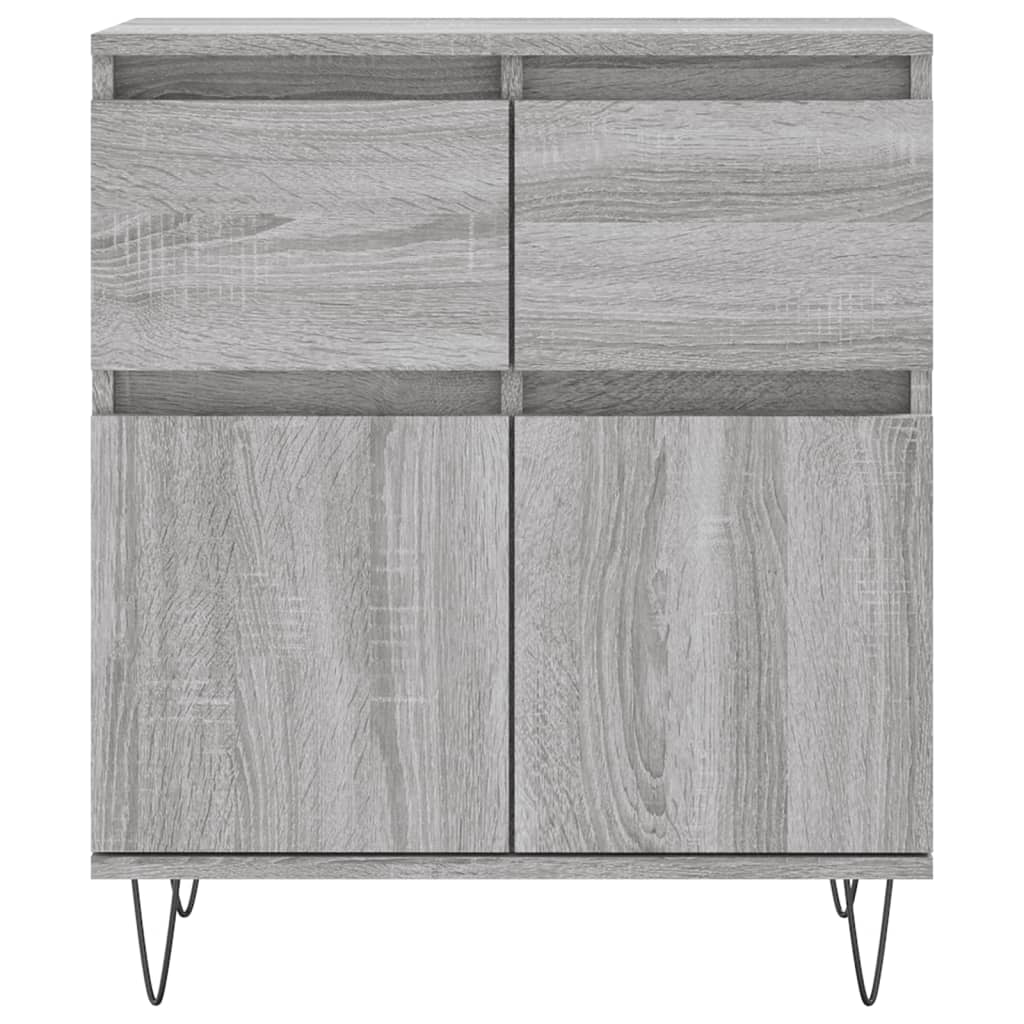 Dressoir 60x35x70 cm bewerkt hout grijs sonoma eikenkleurig is nu te koop bij PeponiXL, paradijselijk wonen!