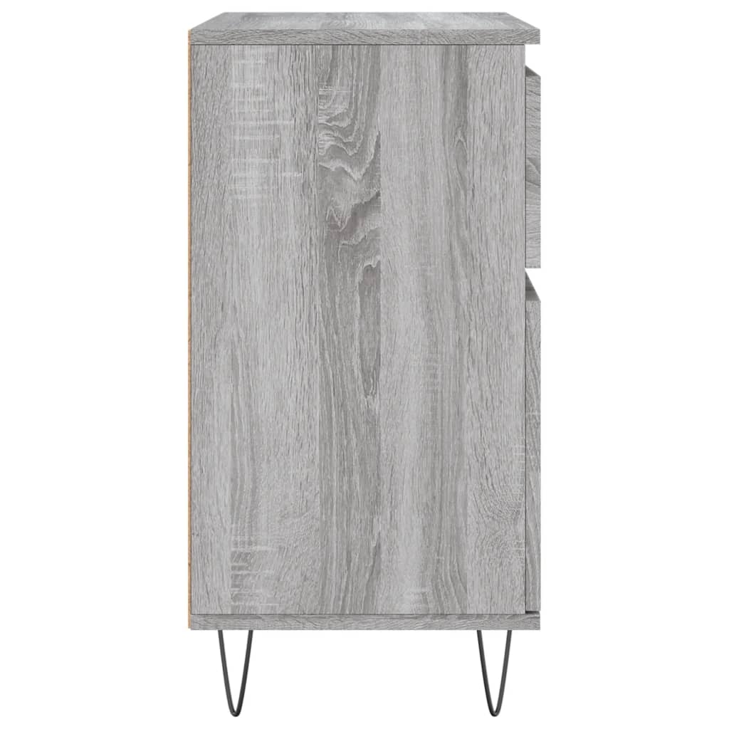Dressoir 60x35x70 cm bewerkt hout grijs sonoma eikenkleurig is nu te koop bij PeponiXL, paradijselijk wonen!