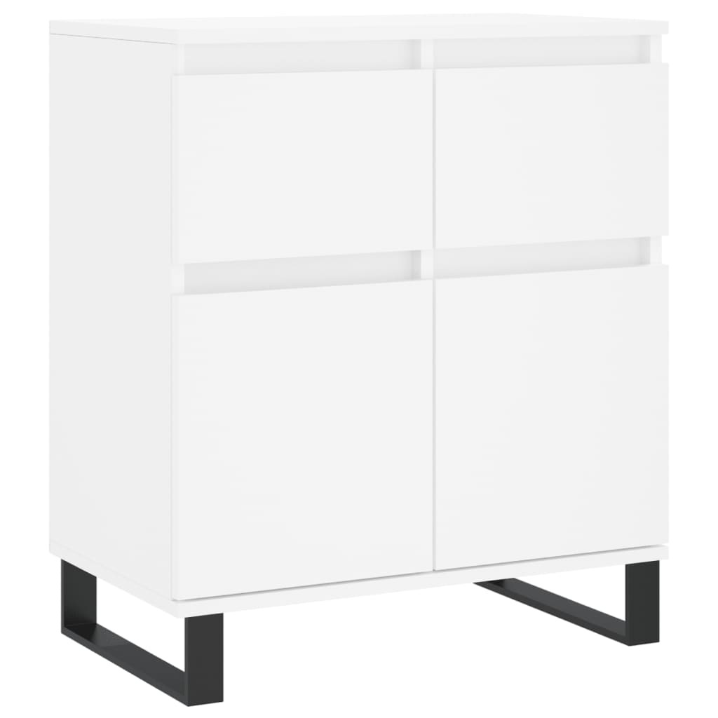 Dressoir 60x35x70 cm bewerkt hout wit is nu te koop bij PeponiXL, paradijselijk wonen!