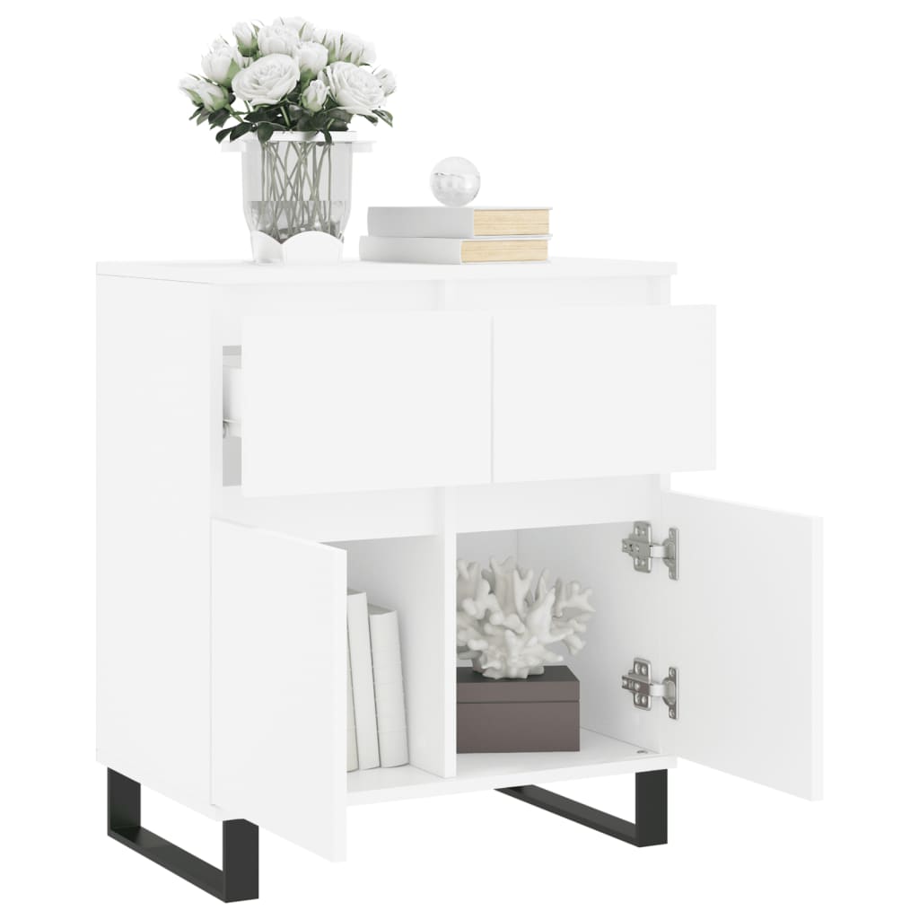 Dressoir 60x35x70 cm bewerkt hout wit is nu te koop bij PeponiXL, paradijselijk wonen!