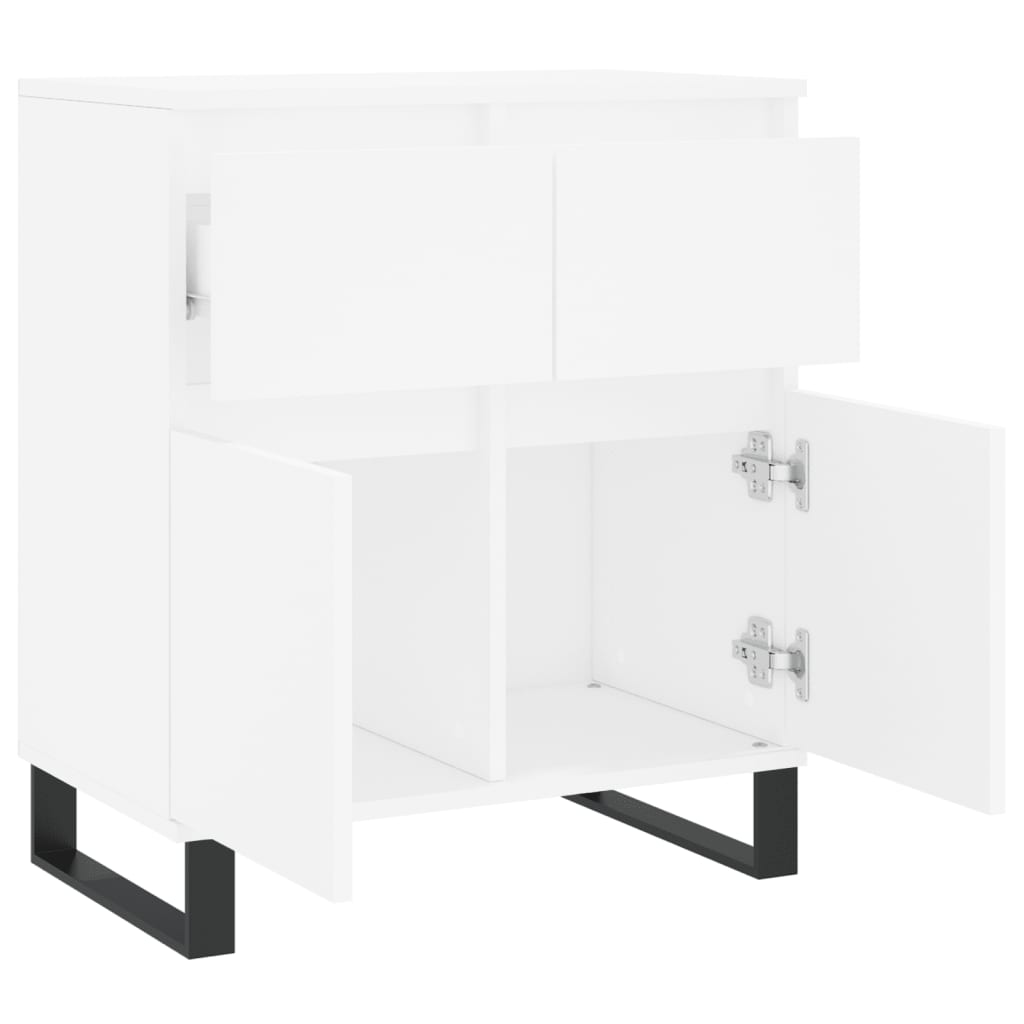 Dressoir 60x35x70 cm bewerkt hout wit is nu te koop bij PeponiXL, paradijselijk wonen!