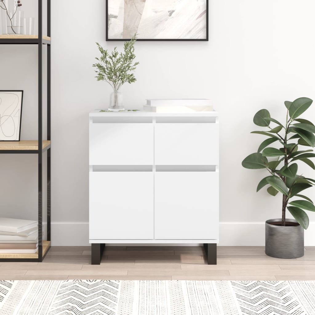 Dressoir 60x35x70 cm bewerkt hout wit is nu te koop bij PeponiXL, paradijselijk wonen!