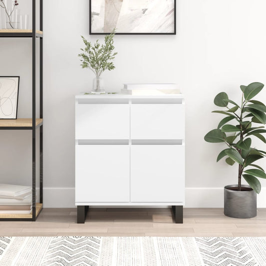 Dressoir 60x35x70 cm bewerkt hout wit is nu te koop bij PeponiXL, paradijselijk wonen!